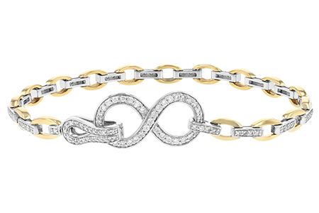 14K Two-Tone Diamond Bracelet