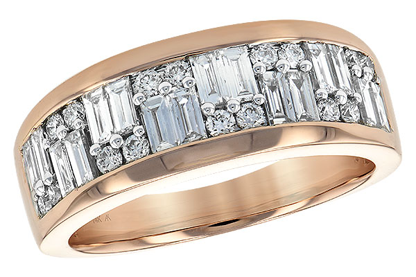14K Rose Gold Diamond Anniversary Band