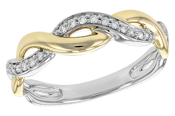 14K Two-Tone Diamond Anniversary Band