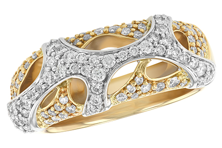 14K Two-Tone Diamond Ring