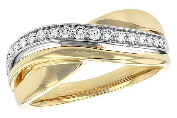 14K Two-Tone Diamond Anniversary Band