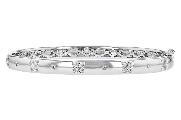 14K White Gold Diamond Bracelet