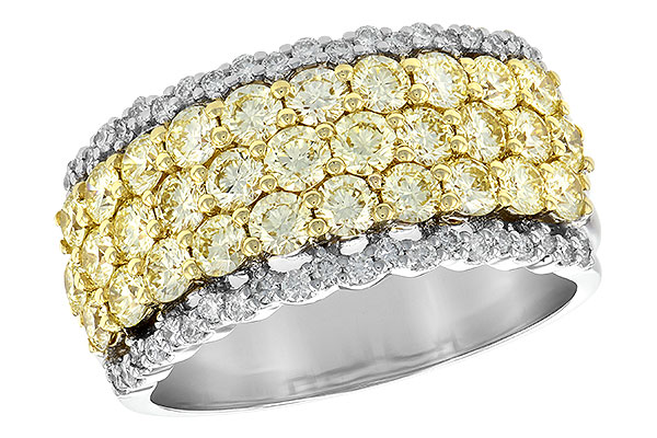 14K Two-Tone Diamond Anniversary Band