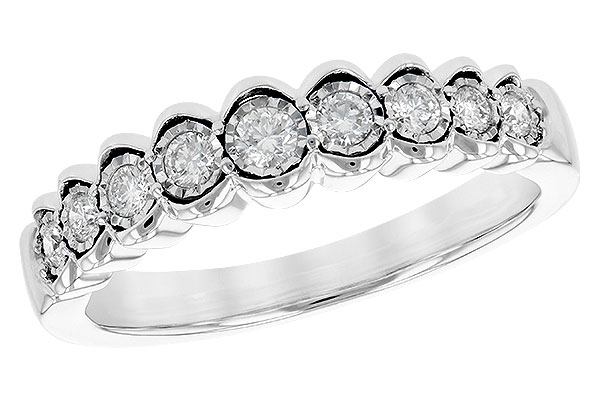 14K White Gold Diamond Anniversary Band
