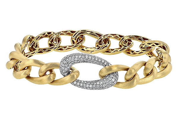 14K Two-Tone Diamond Bracelet