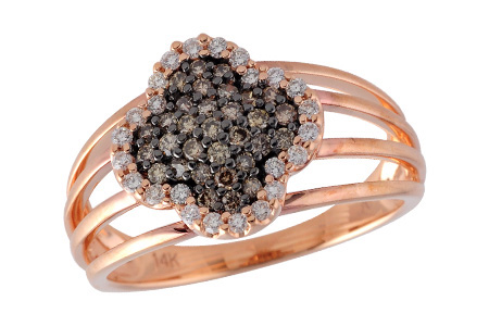 14K Rose Gold Diamond Ring