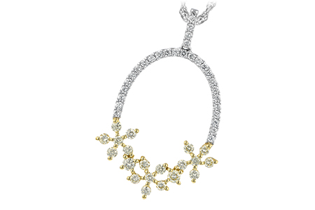 14K Two-Tone Diamond Necklace