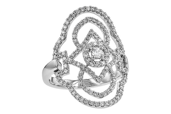 14K White Gold Diamond Ring