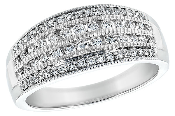 14K White Gold Diamond Anniversary Band