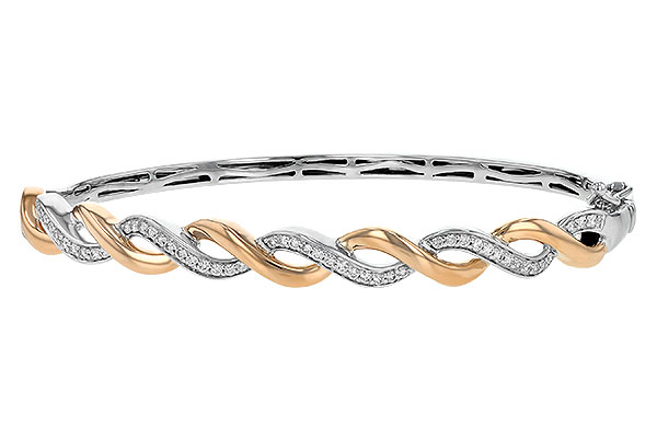 14K Two-Tone Diamond Bracelet