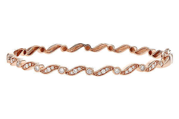 14K Rose Gold Diamond Bracelet