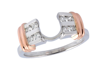 14K Two-Tone Diamond Ring Enhancer