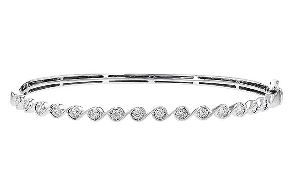 14K White Gold Diamond Bracelet