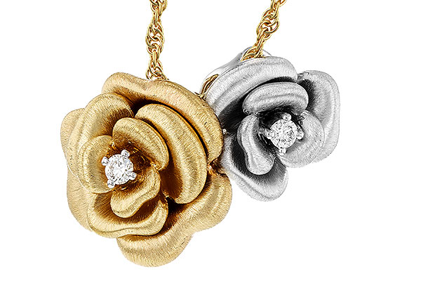 14K Two-Tone Diamond Necklace