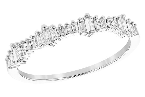 14K White Gold Diamond Anniversary Band