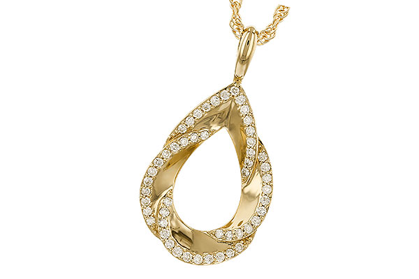 14K Yellow Gold Diamond Necklace