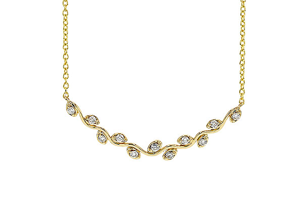 14K Yellow Gold Diamond Necklace