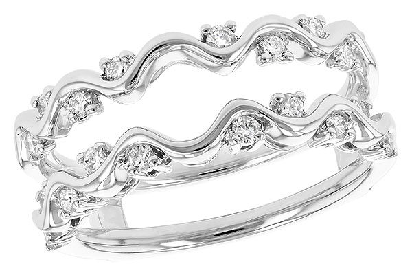 14K White Gold Diamond Ring Enhancer