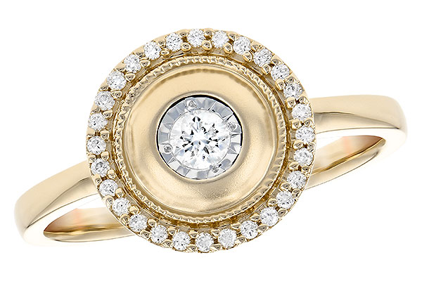 14K Yellow Gold Diamond Ring