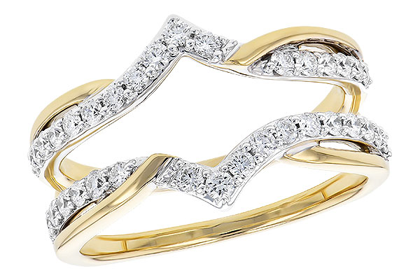 14K Two-Tone Diamond Ring Enhancer