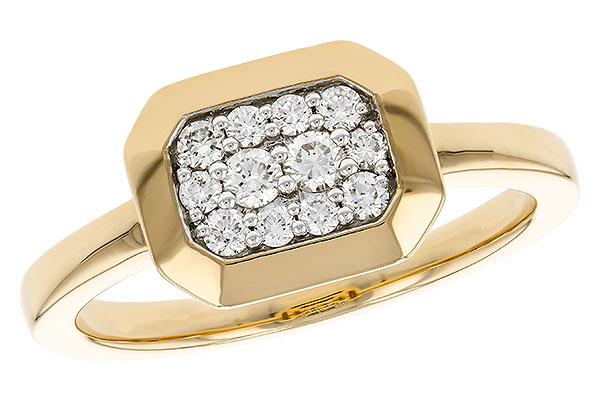 14K Yellow Gold Diamond Ring