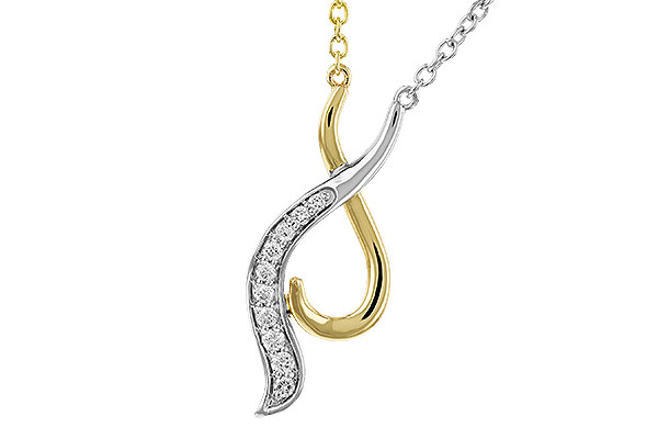 14K Two-Tone Diamond Necklace