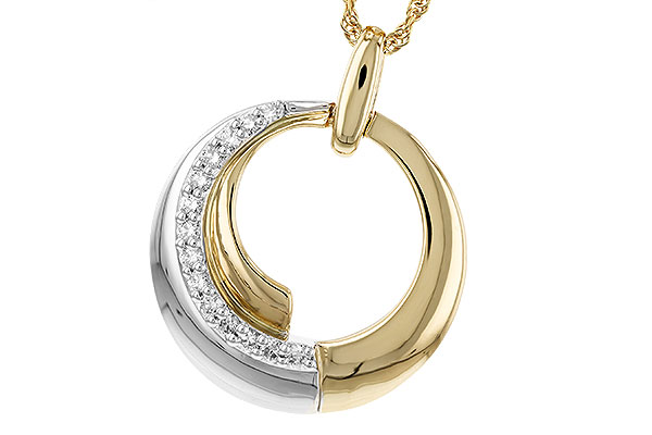 14K Two-Tone Diamond Necklace