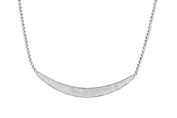 14K White Gold Diamond Necklace
