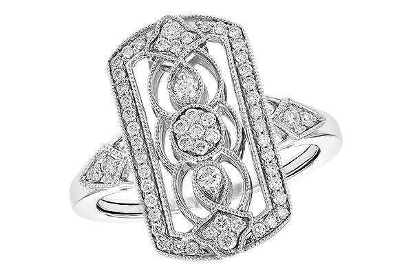 14K White Gold Diamond Ring
