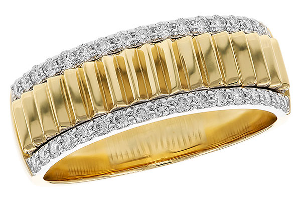 14K Two-Tone Diamond Anniversary Band