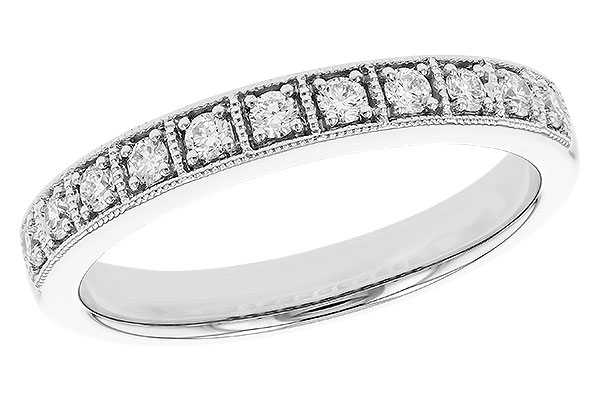 14K White Gold Diamond Anniversary Band