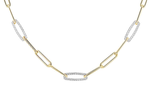 14K Two-Tone Diamond Necklace