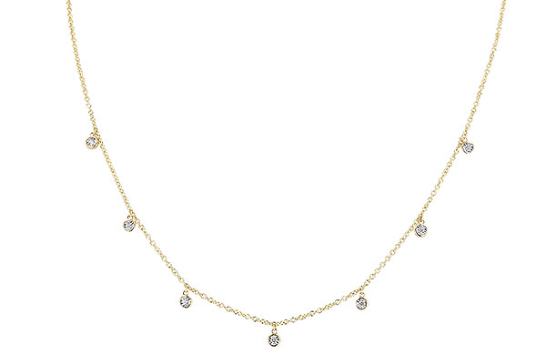 14K Yellow Gold Diamond Necklace