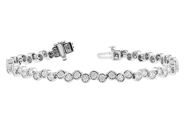 14K White Gold Diamond Bracelet