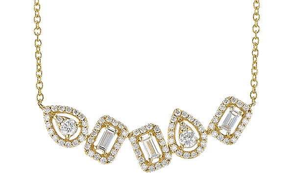 14K Yellow Gold Diamond Necklace
