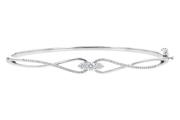 14K White Gold Diamond Bracelet