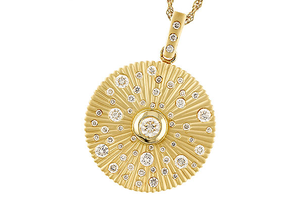 14K Yellow Gold Diamond Necklace