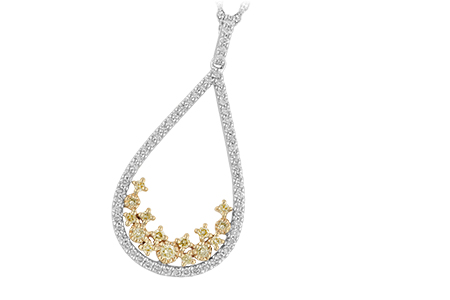 14K Two-Tone Diamond Necklace