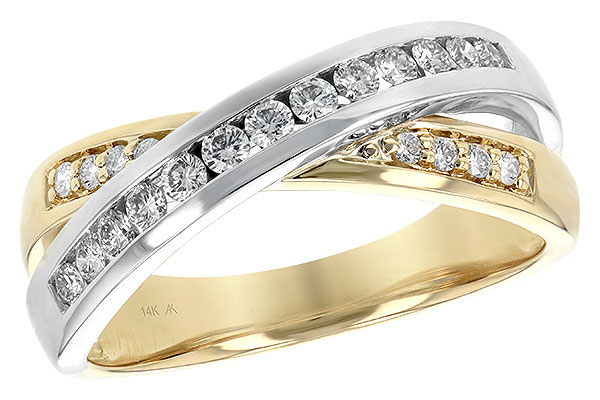 14K Two-Tone Diamond Anniversary Band