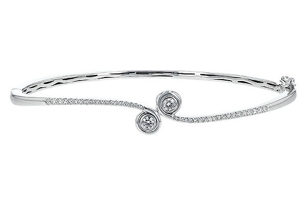 14K White Gold Diamond Bracelet