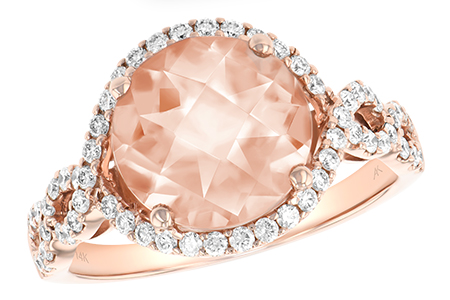 14K Rose Gold Morganite Ring