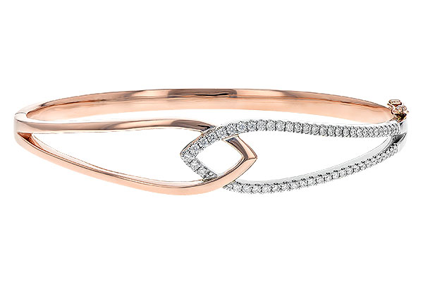 14K Two-Tone Diamond Bracelet