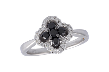 14K White Gold Diamond Ring