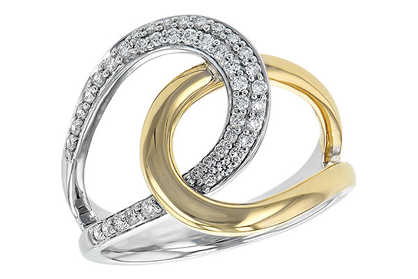 14K Two-Tone Diamond Ring