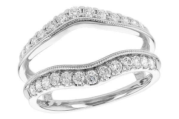 14K White Gold Diamond Ring Enhancer
