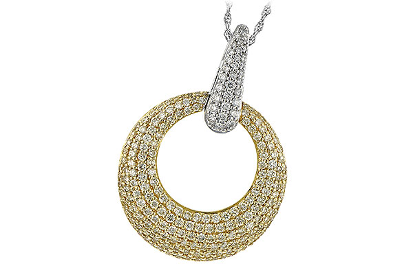 14K Two-Tone Diamond Necklace
