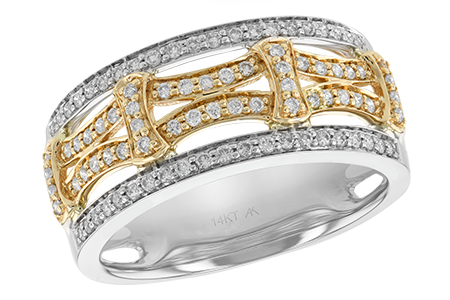 14K Two-Tone Diamond Anniversary Band