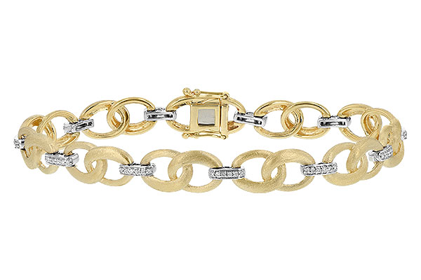 14K Two-Tone Diamond Bracelet