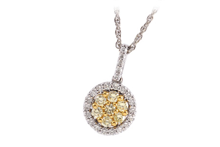 14K Two-Tone Diamond Necklace