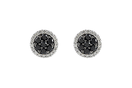14K White Gold Diamond Earrings